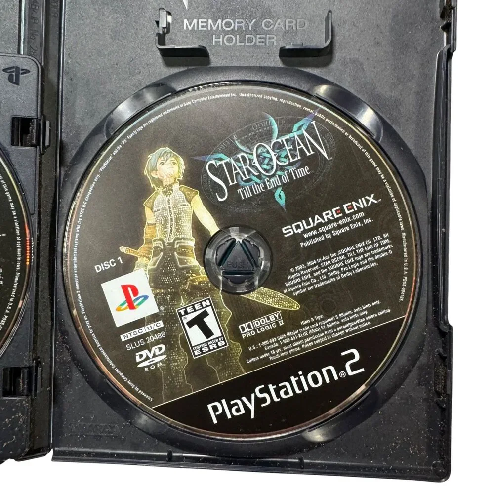 Star Ocean Till the End of Time (PS2 2004) Both Discs TESTED WORKING
